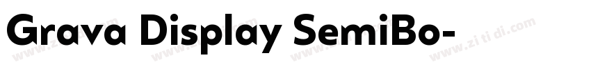 Grava Display SemiBo字体转换
